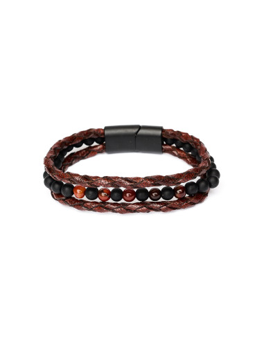 BROWN ON BLACK BRACELET