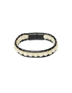 WHITE ON BLACK BRACELET
